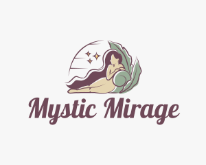 Mystical Nude Woman logo design