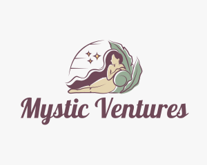 Mystical Nude Woman logo design