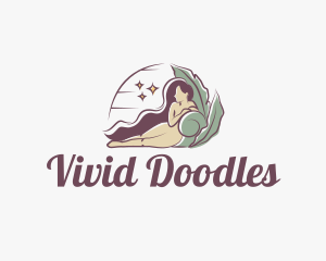 Mystical Nude Woman logo design