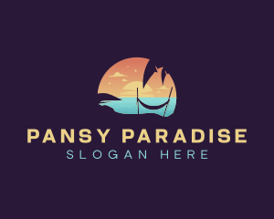 Travel Beach Vacation logo design