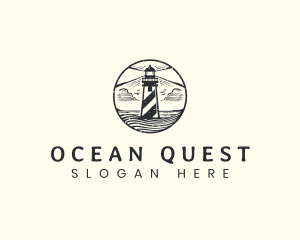 Ocean Marine Lighthouse logo