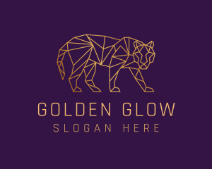 Golden Tiger Animal logo