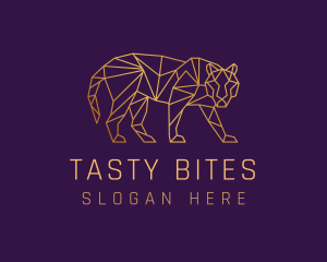 Golden Tiger Animal logo design