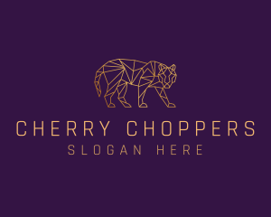 Golden Tiger Animal logo design