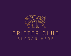 Golden Tiger Animal logo design