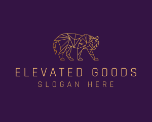 Golden Tiger Animal logo design