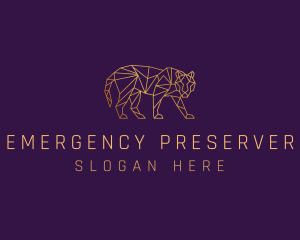 Golden Tiger Animal logo design