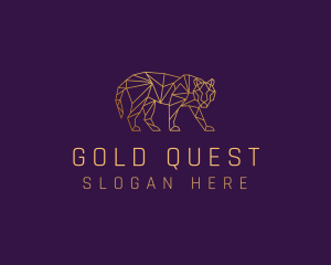 Golden Tiger Animal logo design