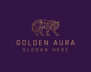 Golden Tiger Animal logo design