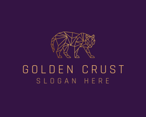 Golden Tiger Animal logo design