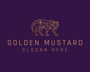 Golden Tiger Animal logo design