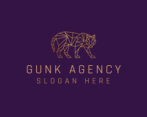 Golden Tiger Animal logo design