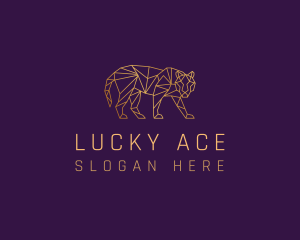 Golden Tiger Animal logo design