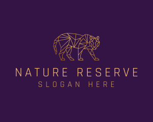 Golden Tiger Animal logo design