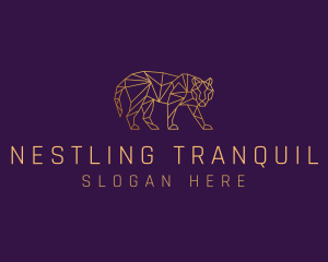 Golden Tiger Animal logo design