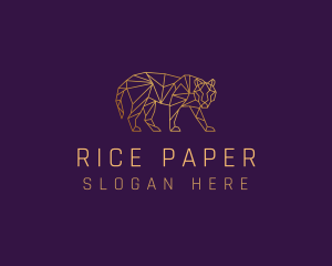 Golden Tiger Animal logo design