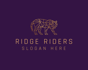 Golden Tiger Animal logo design