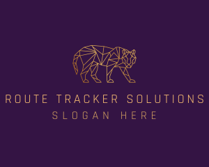 Golden Tiger Animal logo design