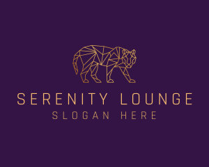 Golden Tiger Animal logo design