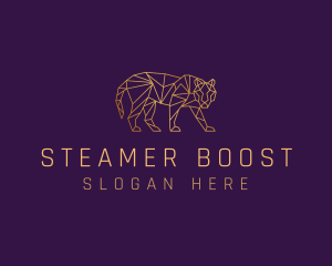 Golden Tiger Animal logo design