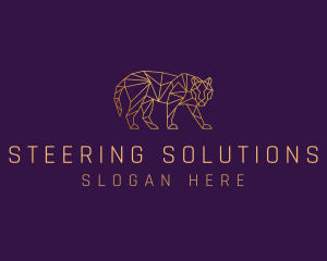 Golden Tiger Animal logo design