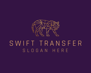 Golden Tiger Animal logo design