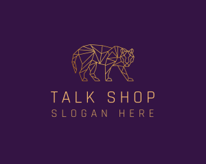 Golden Tiger Animal logo design