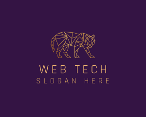 Golden Tiger Animal logo design