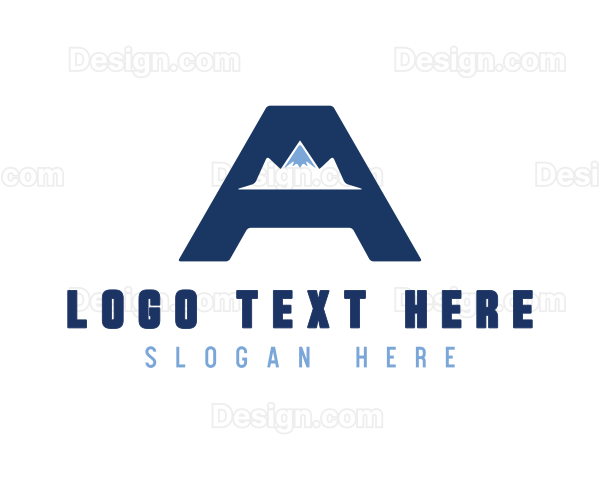 Mountain Summit Letter A Logo