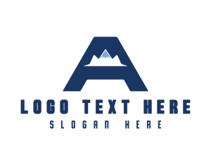 Mountain Letter A logo