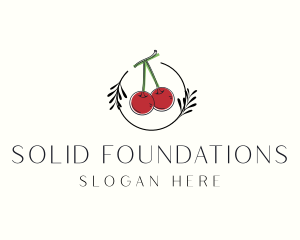 Red Cherry Fruit logo