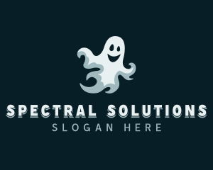 Scary Spooky Ghost logo design