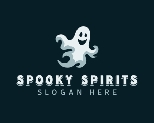 Scary Spooky Ghost logo design