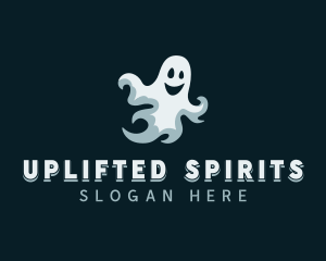 Scary Spooky Ghost logo design