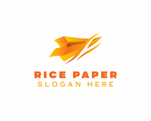 Paper Plane Flight logo design