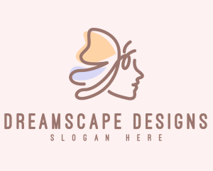 Pastel Butterfly Lady logo