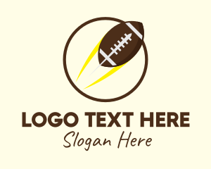 Round American Football  logo