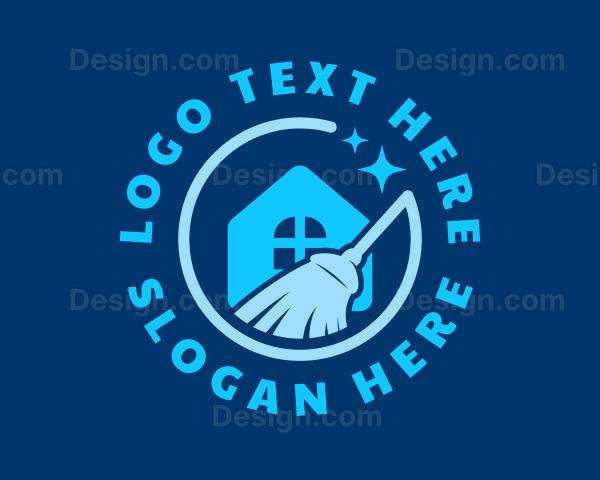 Home Broom Cleaning Logo