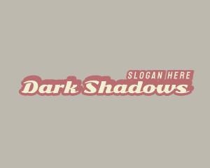 Retro Business Shadow logo design