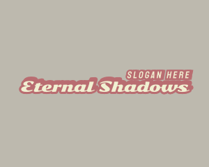 Retro Business Shadow logo design