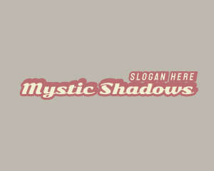 Retro Business Shadow logo design