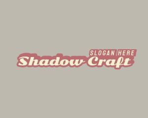 Retro Business Shadow logo design