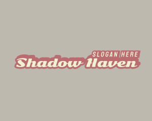 Retro Business Shadow logo design