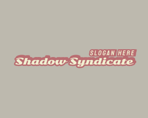 Retro Business Shadow logo design