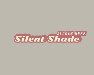 Retro Business Shadow logo