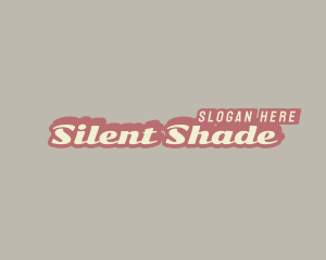 Retro Business Shadow logo design