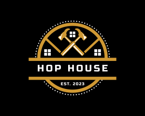 Hammer House Construction logo design