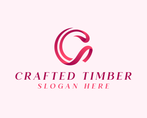 Gymnastics Dancing Ribbon logo design