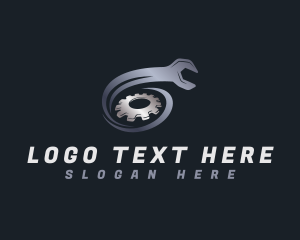 Construction - Wrench Cog Industrial logo design