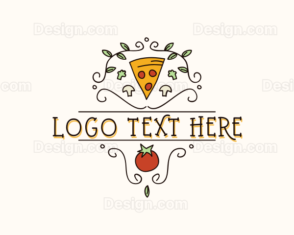 Gourmet Pizza Restaurant Logo